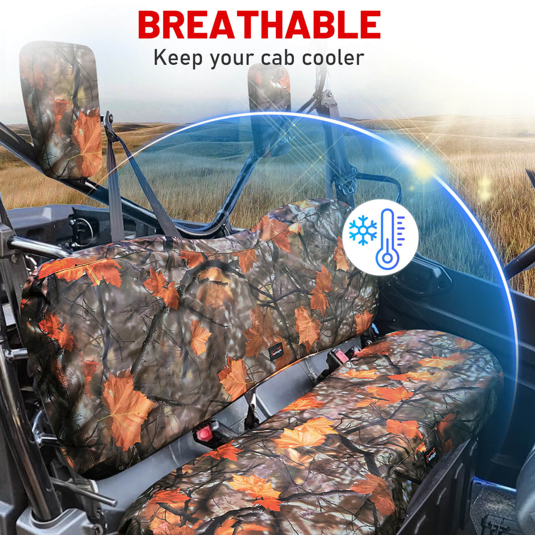 Pioneer 1000 Maple Camouflage seat covers with breathable feature
