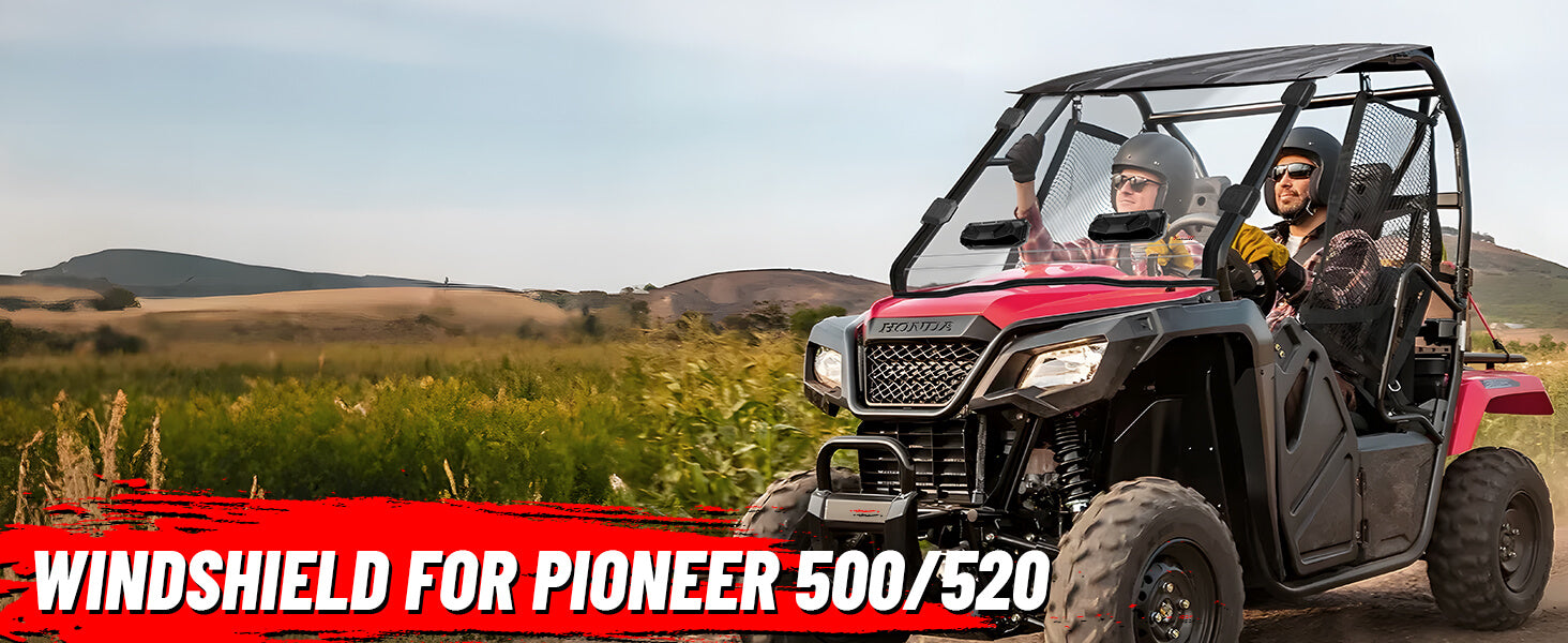 Honda Pioneer 500/520 Vented Windshield