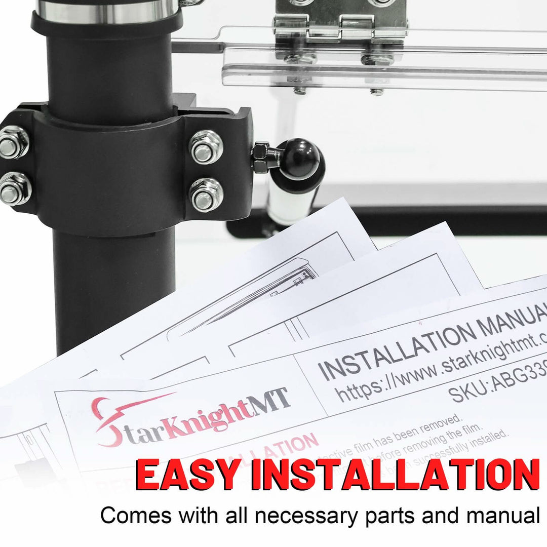 easy to install pioneer 700 flip windshield