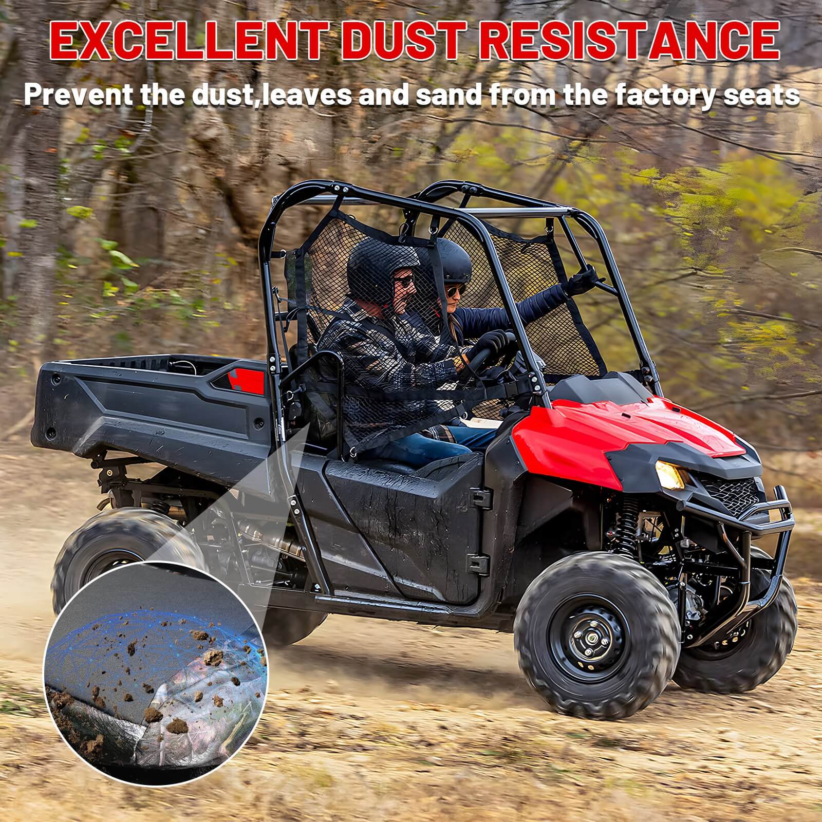 pioneer 700 upgraded neoprene seat covers excellent dust resistance