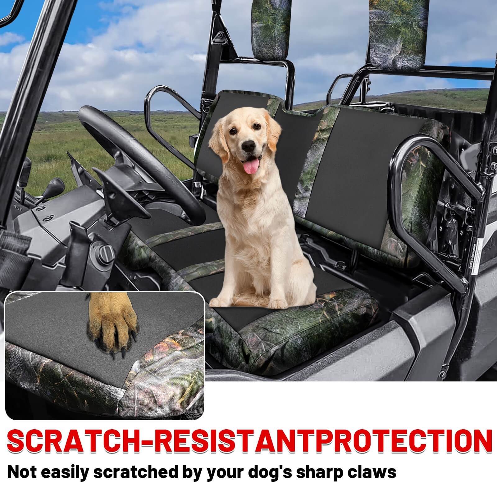 honda pioneer 700-4 upgraded seat covers scratch-resistant fuction