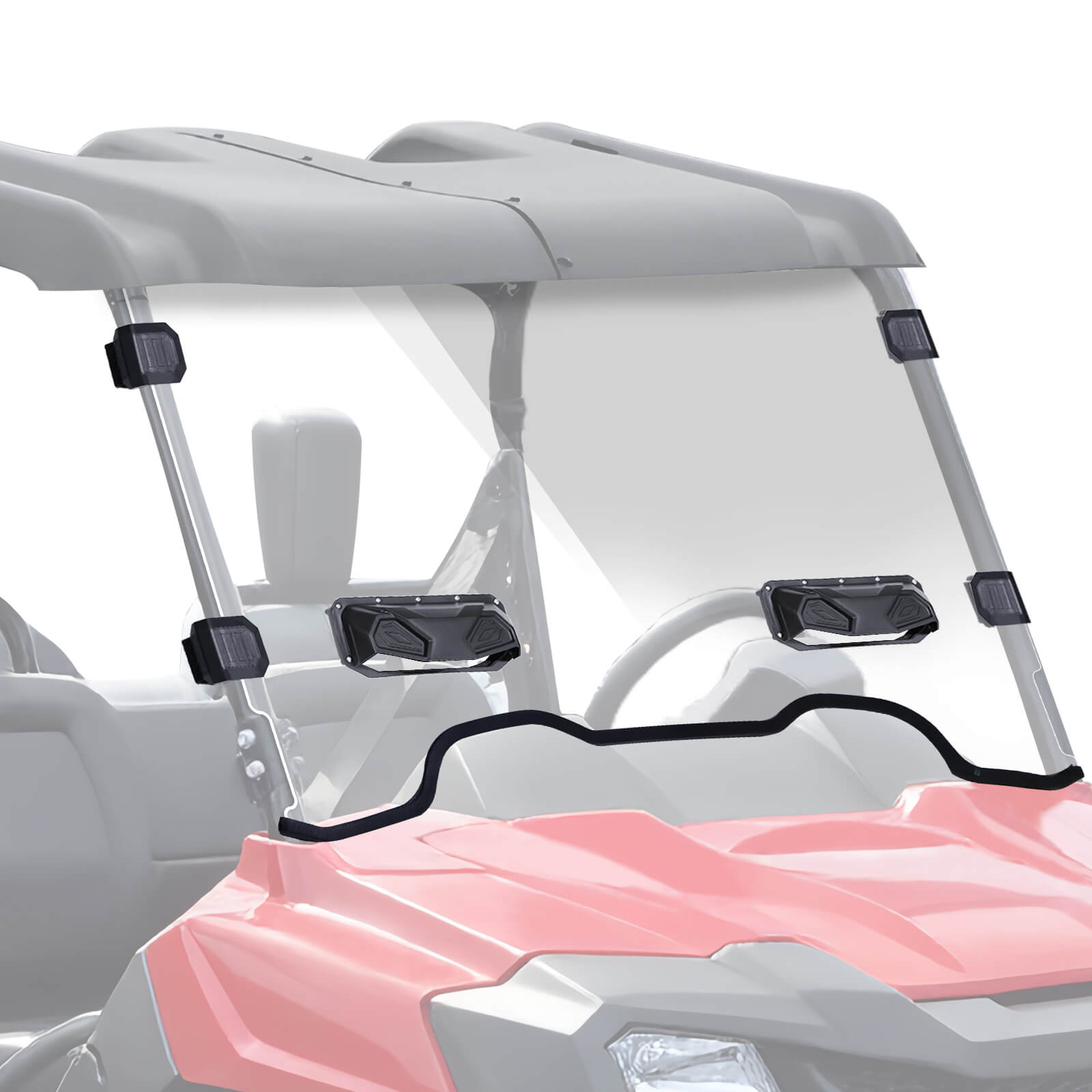 Starknightmt honda pioneer 700 vented windshield