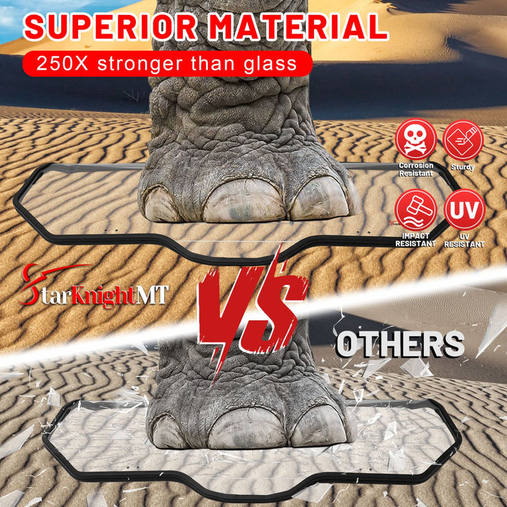 talon 1000x vented rear windshield superior material 