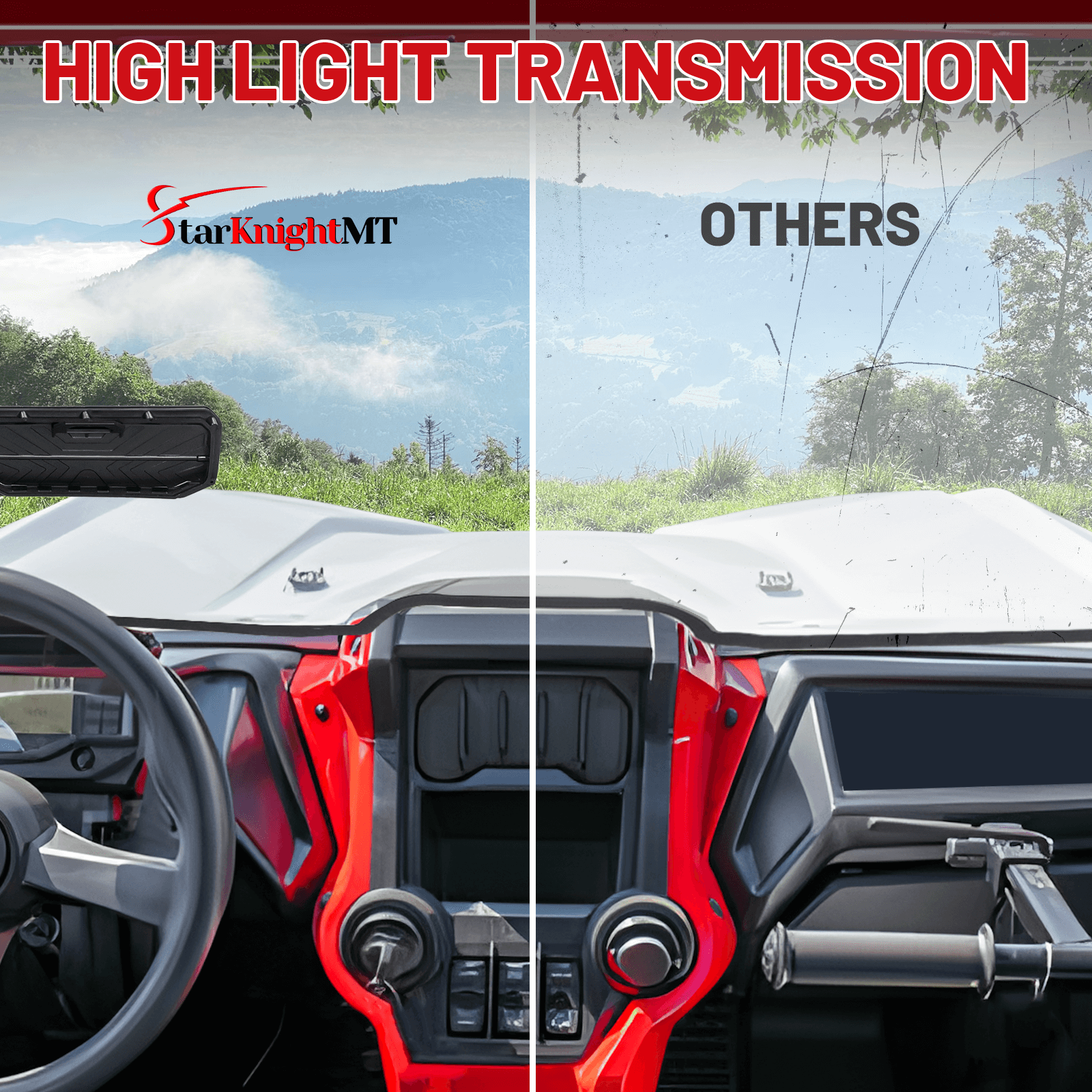 honda talon 1000r windshield high light transmission 