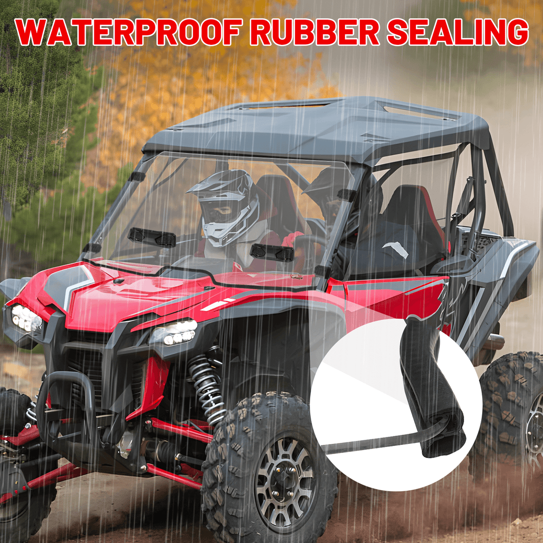 talon 1000r vent windshield come with rubber sealing