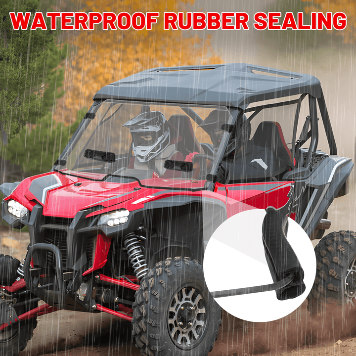 talon 1000r vent windshield come with rubber sealing