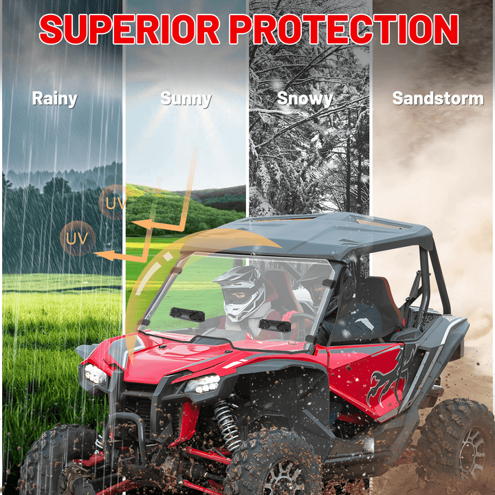 talon 1000r vent windshield provide superior protection 