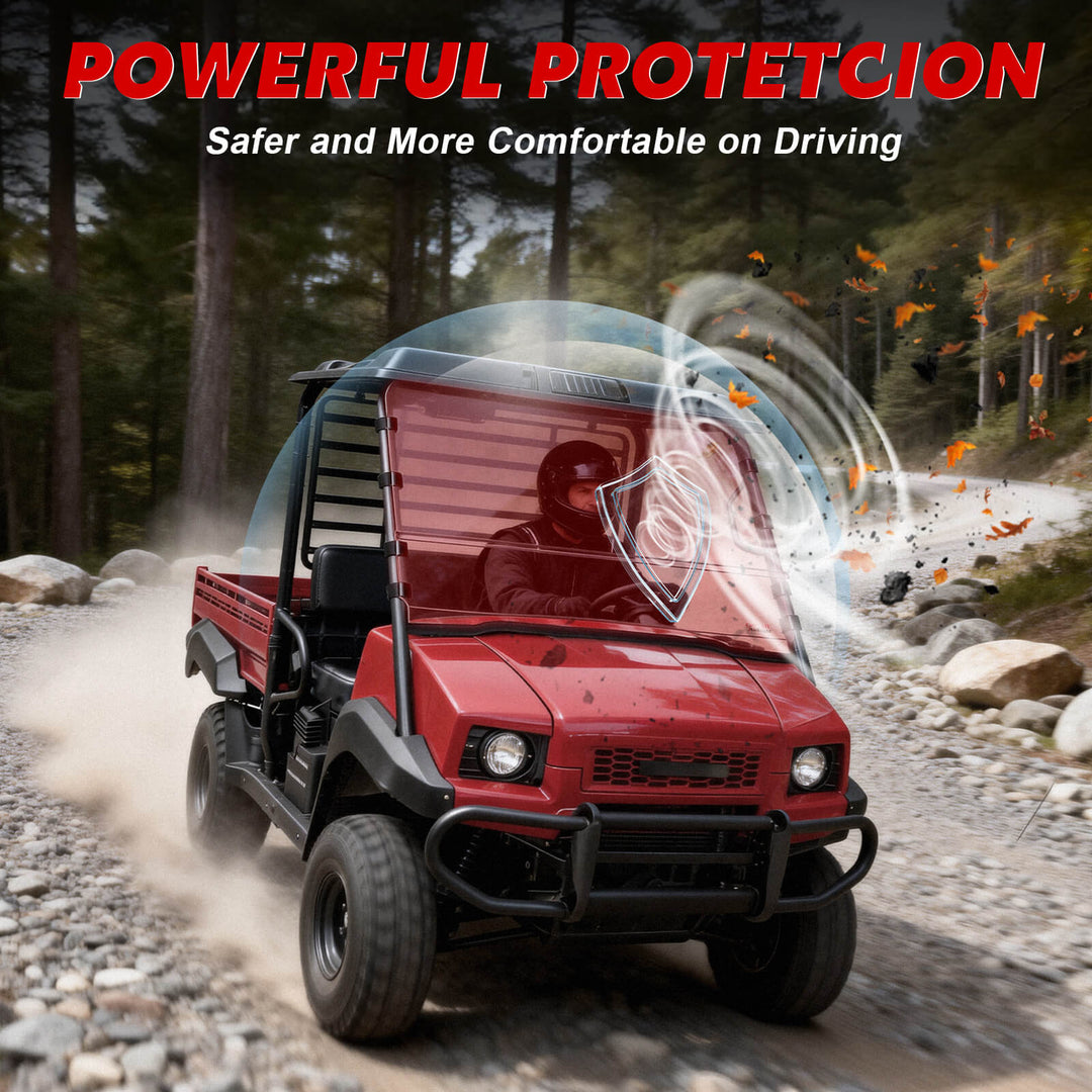 Mule 4000 Front Windshield provide powerful protection