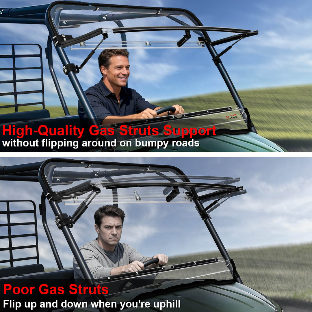 Starknightmt Mule 4000 Flip windshield gas struts support 