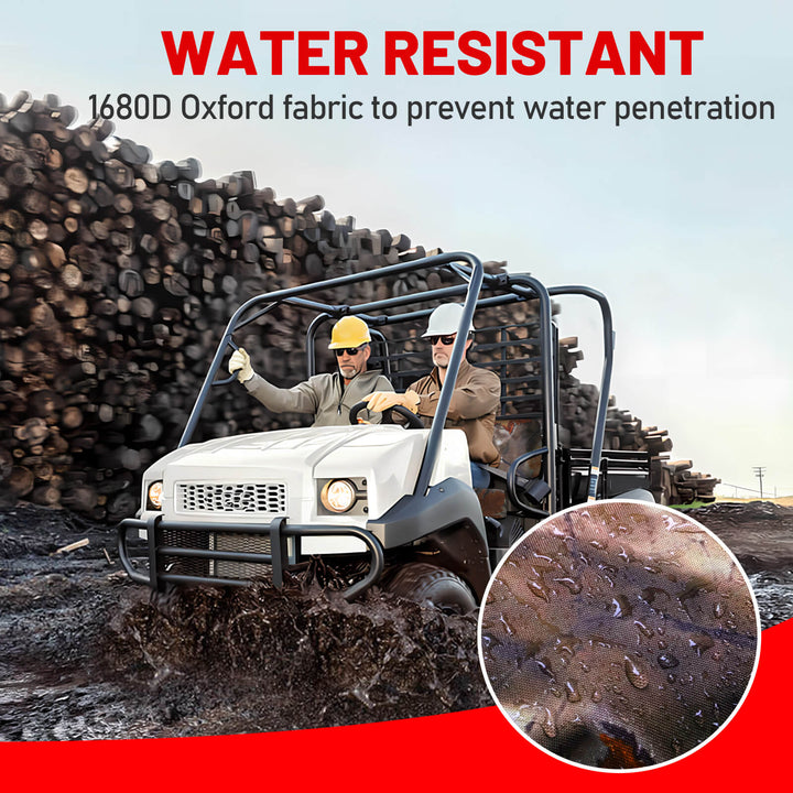mule 4010 seat covers use 1680d water resistant fabric metarial