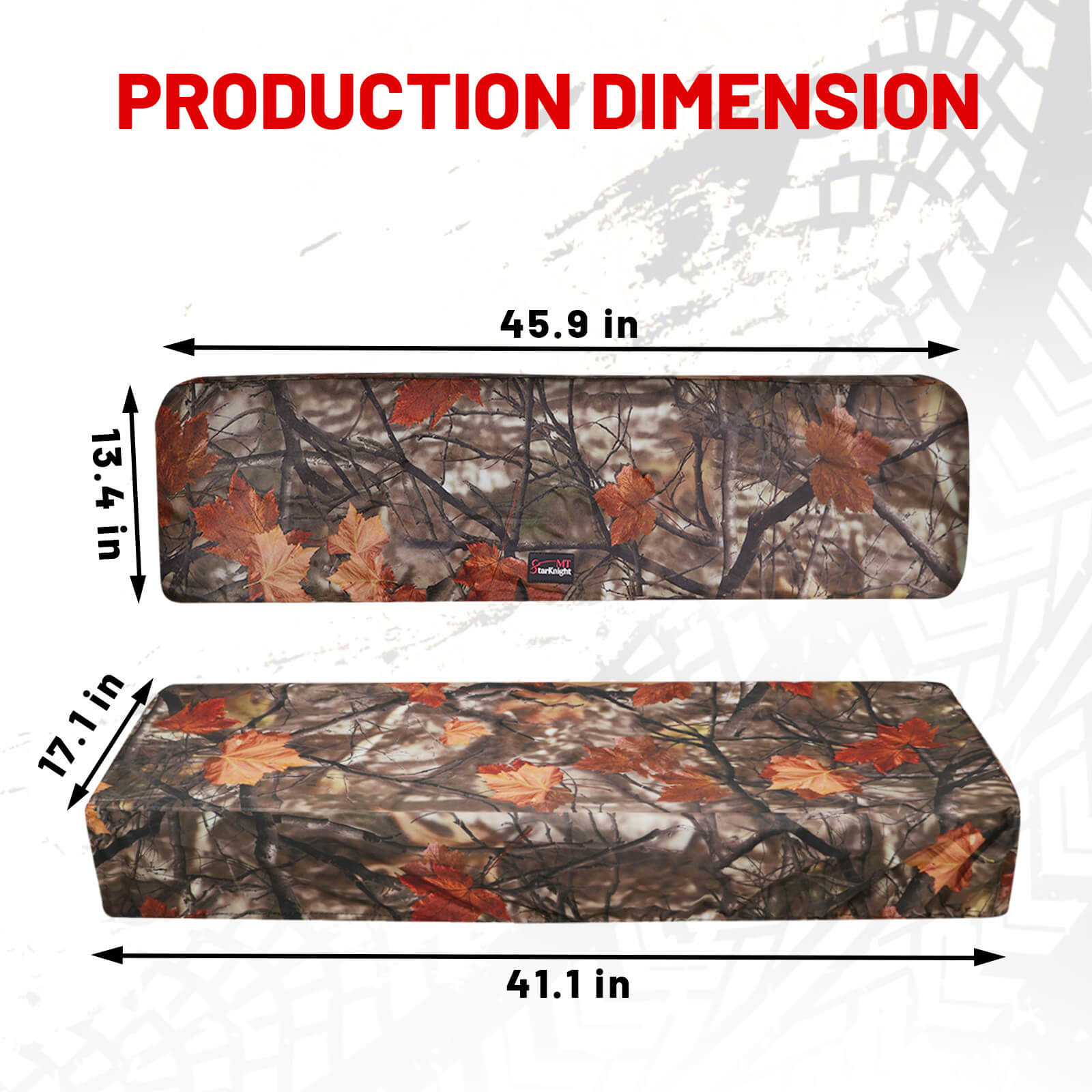 mule 4010 maple seat cover dimension