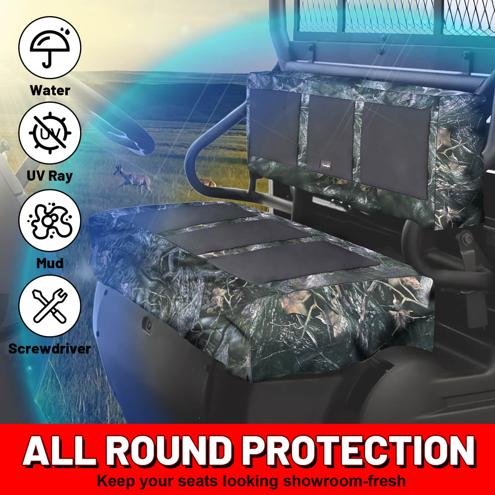 mule 4010 upgraded camo seat covers keep seats look fresh