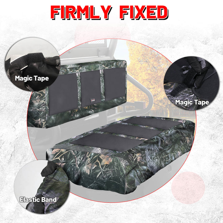 mule 3010 upgraded seat covers firmly fixed