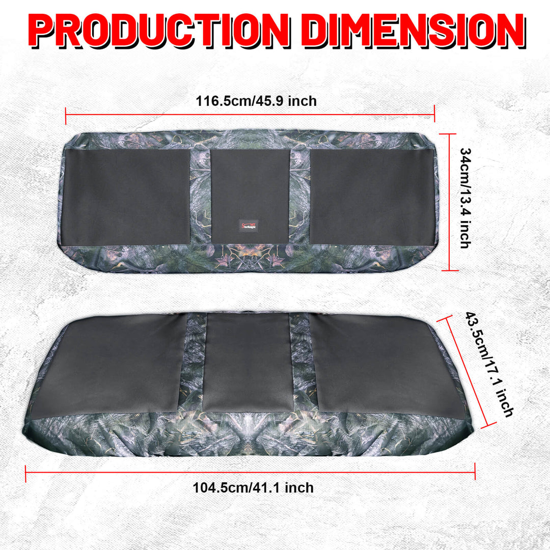 mule 4010 neoprene camo seat covers dimension