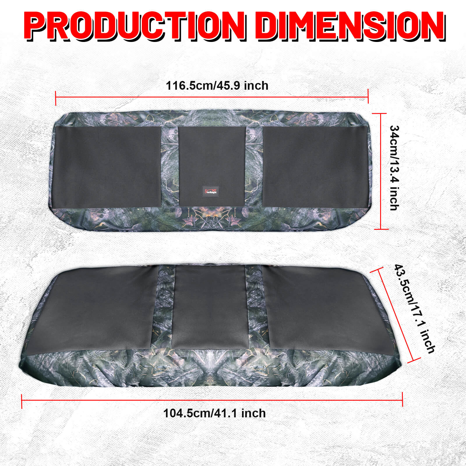 mule 4010 neoprene camo seat covers dimension