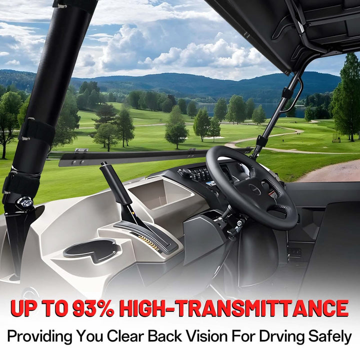 93% high-transmittance of Kawasaki mule pro windshield