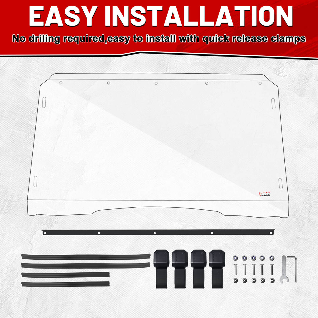 easy to install kawasaki mule pro mx windshield