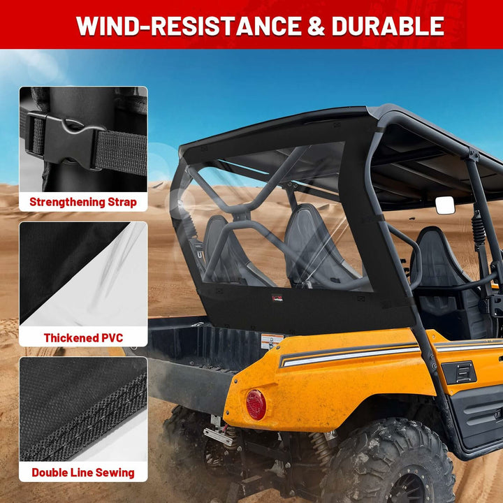 kawasaki teryx 4 800 soft rear windshield features