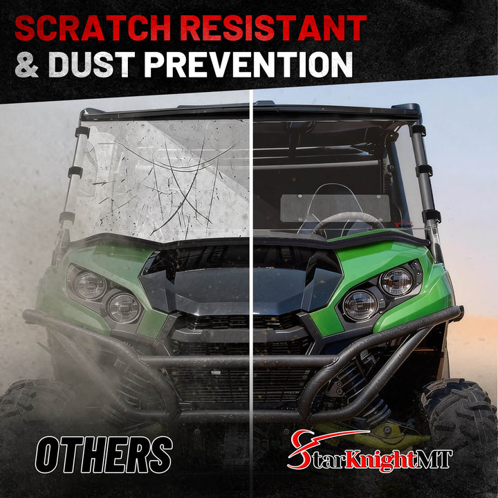 Teryx 800 vent windshield scratch resistance and dust prevention 
