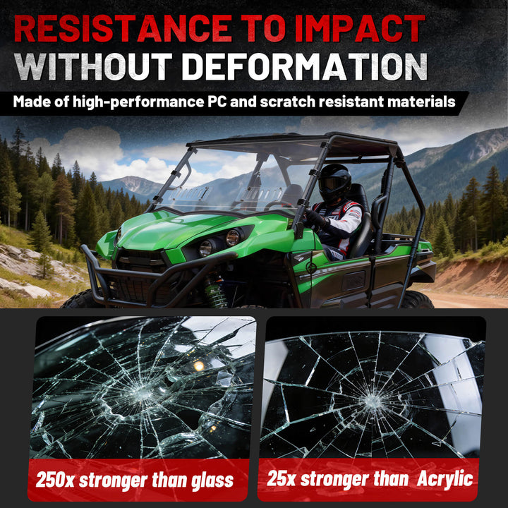 Teryx 4 800 Vent Windshield Resistance PC material 