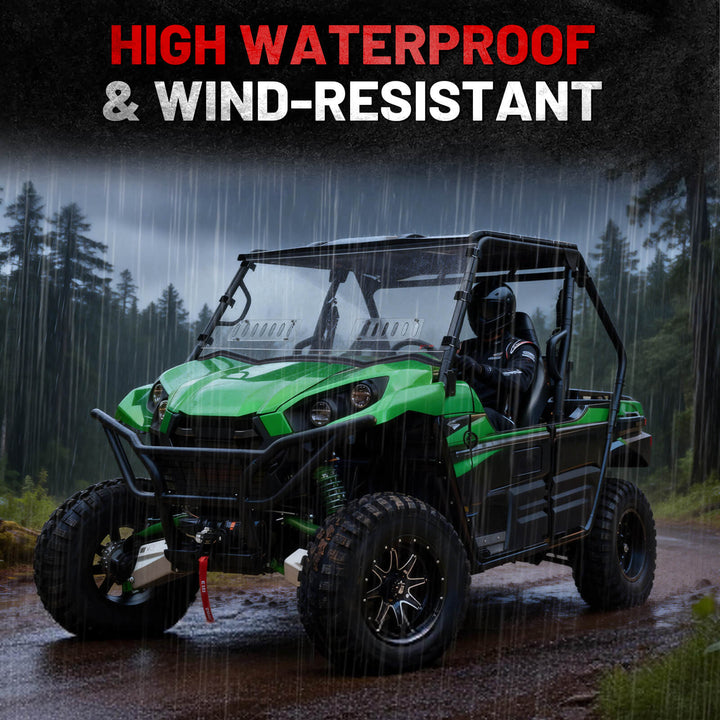 kawasaki teryx 800 vent windshield High Waterproof &amp; Wind-Resistant