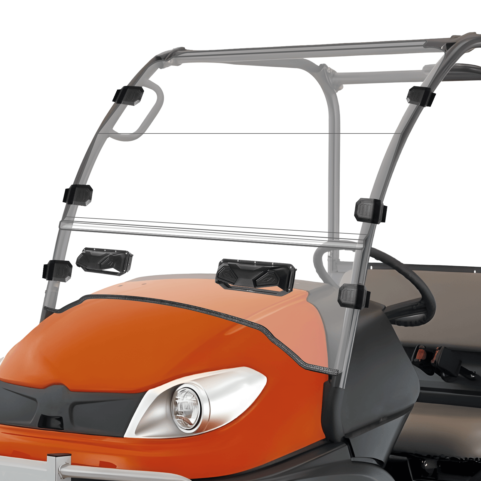 Starknightmt kubota RTV 500 vented windshield 