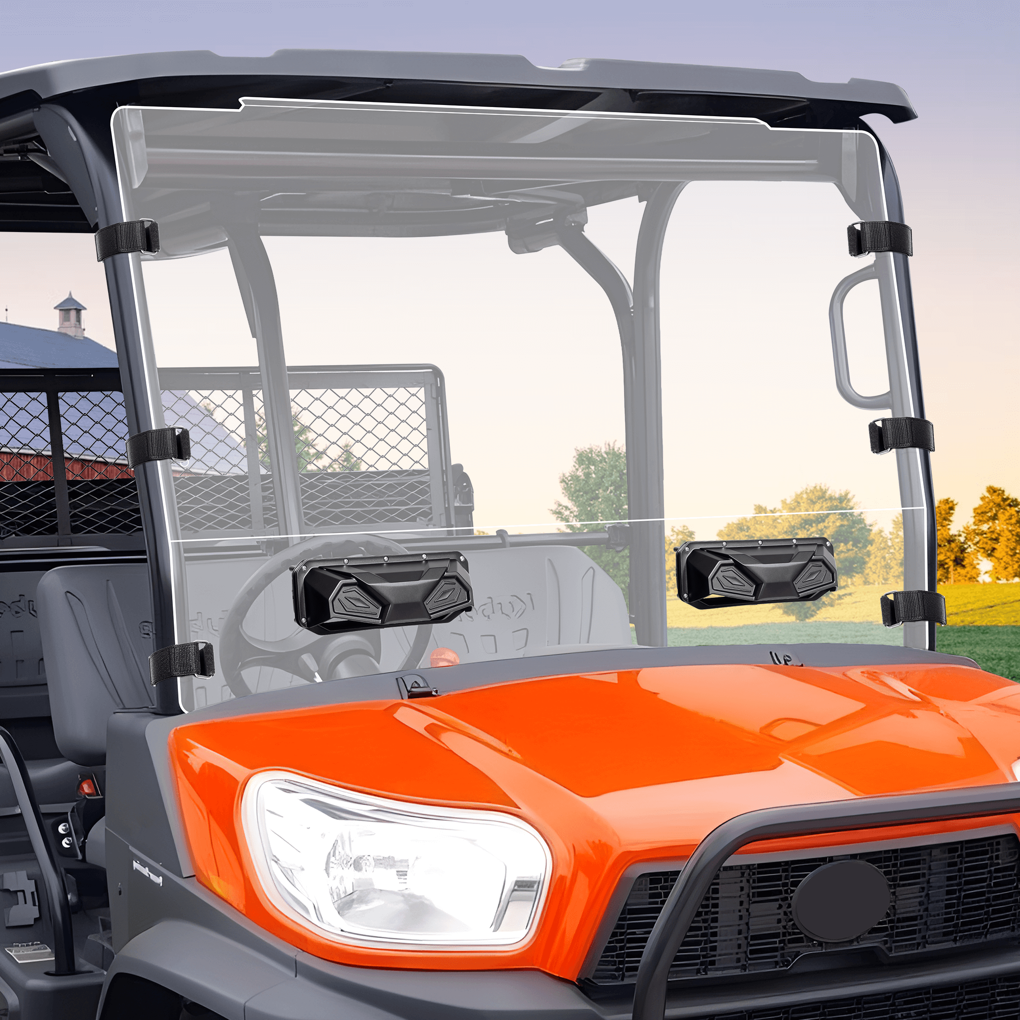 Starknightmt RTV X900 vented windshield