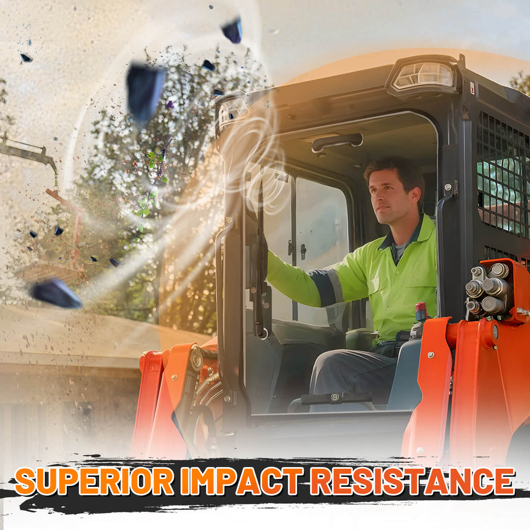 Kubota skidsteer svl windshield impact resistance