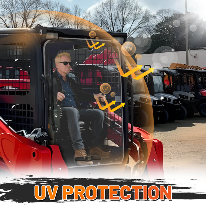 Kubota skidsteer svl90 windshield uv protection