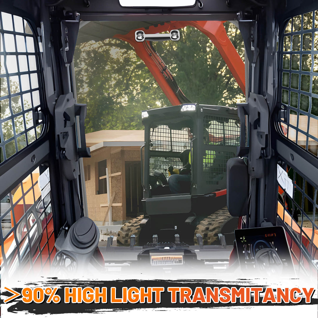 highlight transmitancy of skidsteer svl windshield