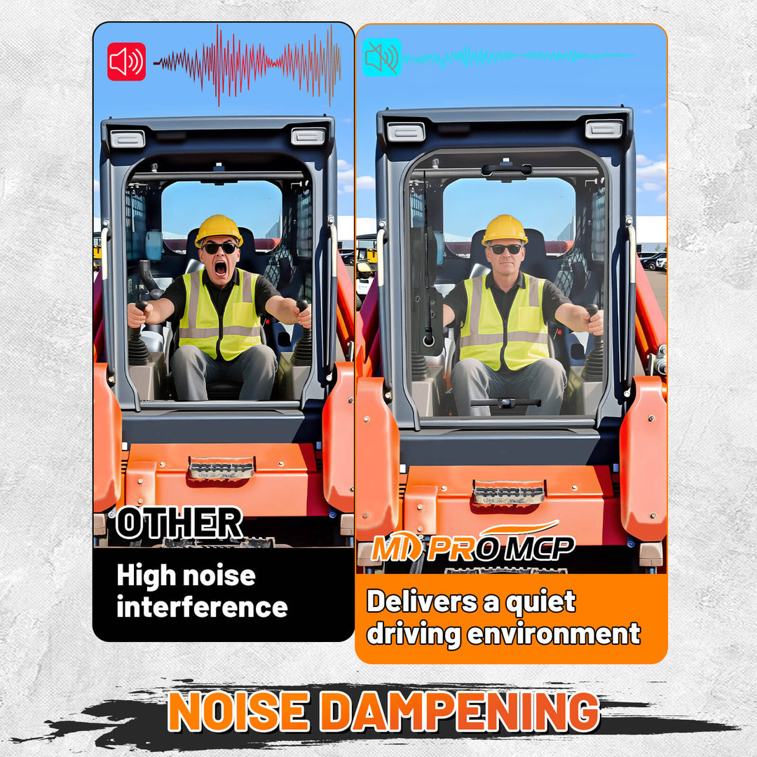 install skidsteer svl windshield reduce noise