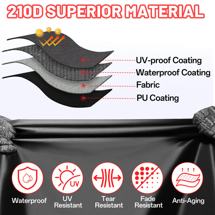 210D material features of large UTV cover 