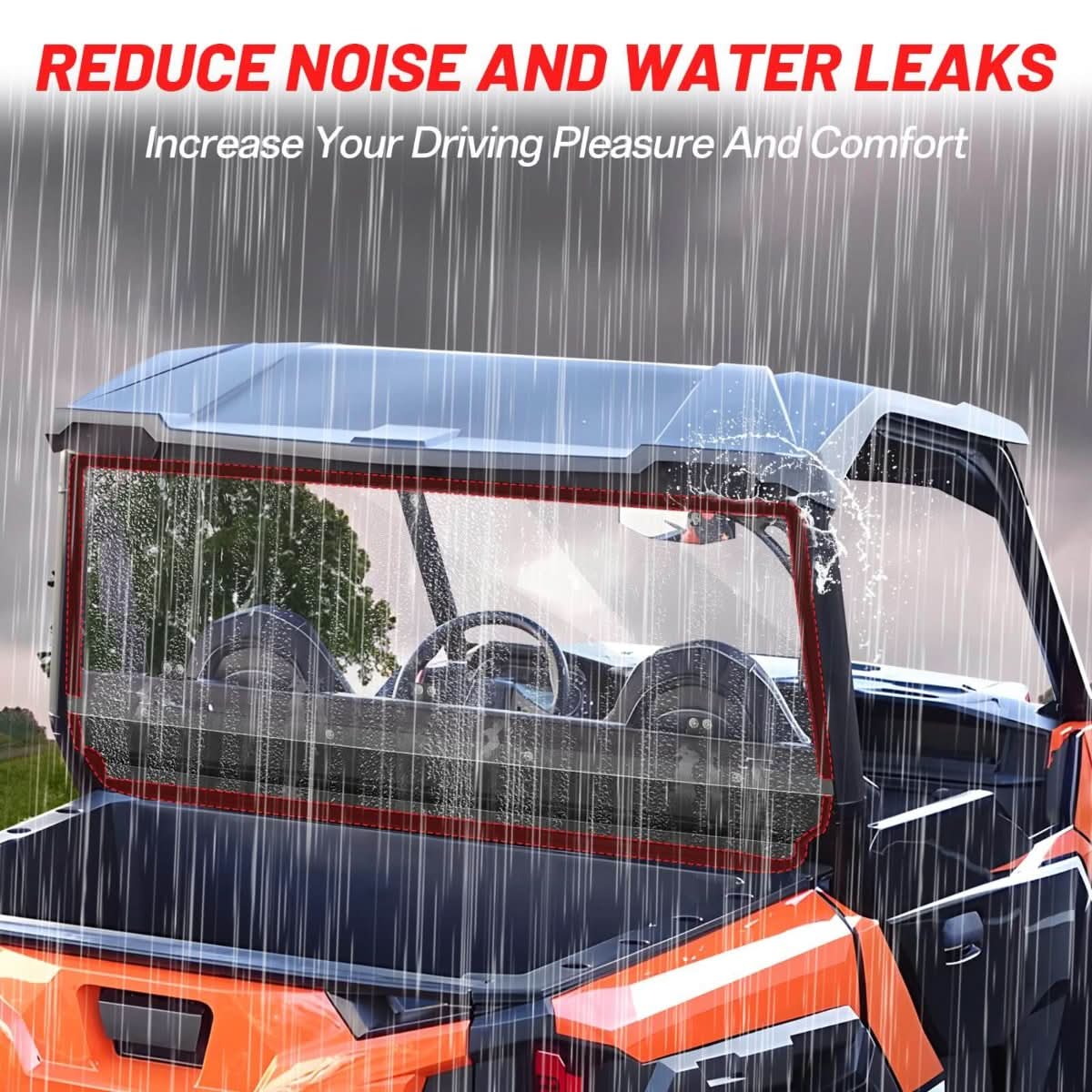 Rear Soft Window For Polaris General 1000 XP & 4 1000 (2016-2024) – Roll-Up PVC