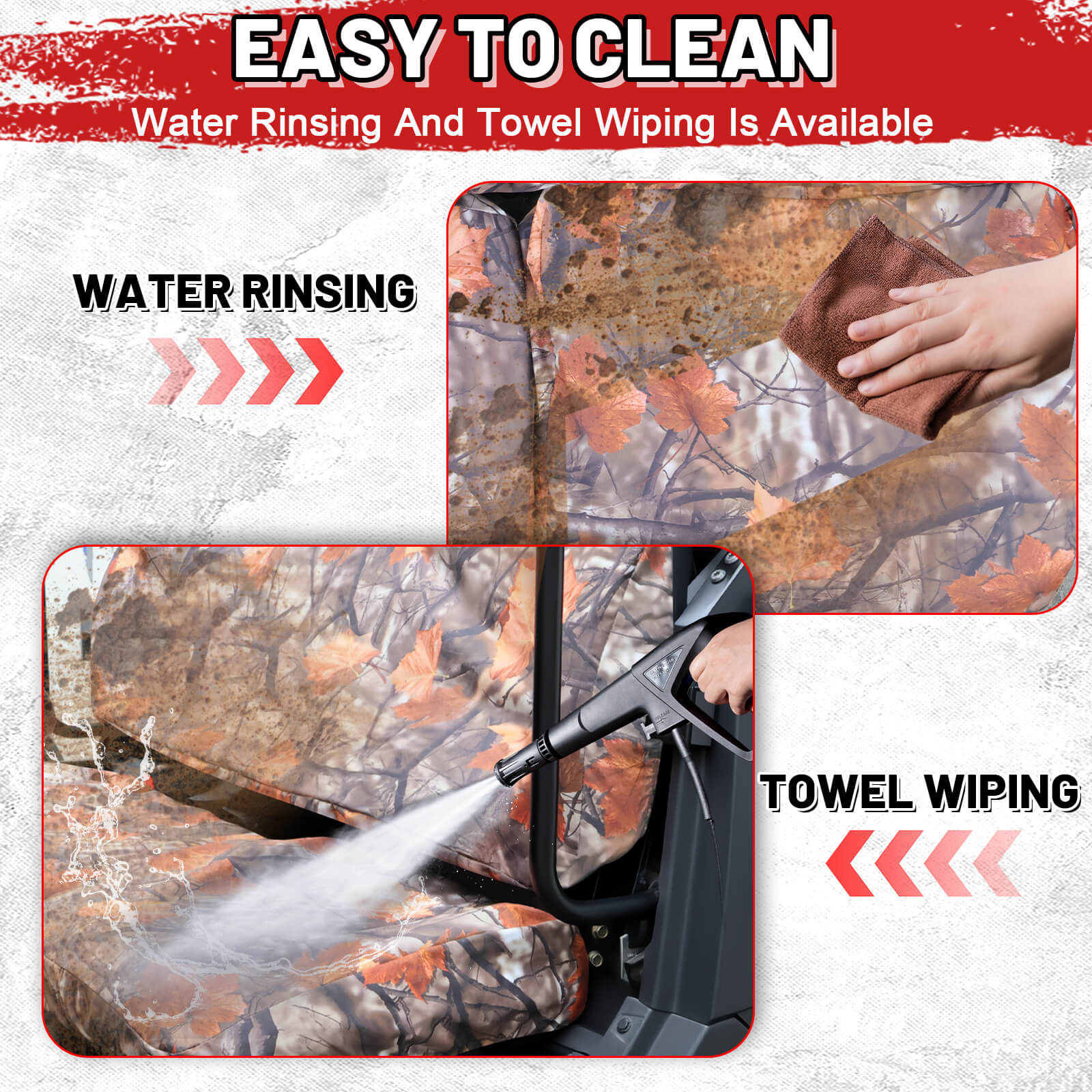 easy to clean the polaris ranger xp 1000 maple camo seat covers