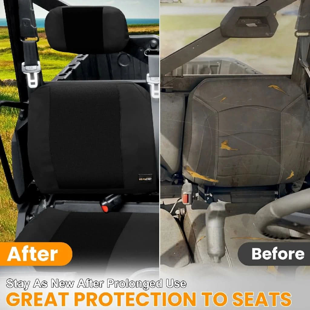 after and before  install the ranger 1000 seat covers 