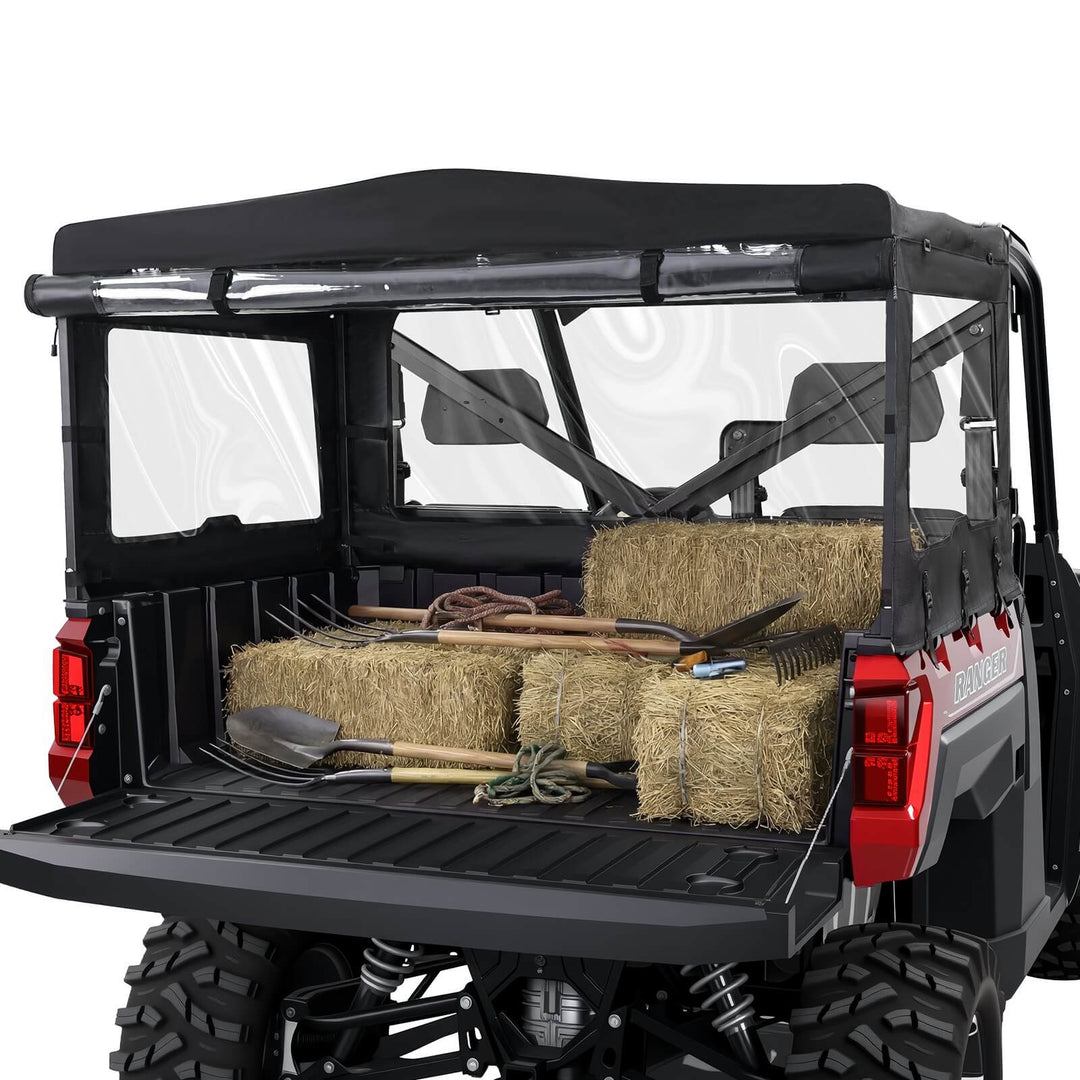 StarknightMT Polaris ranger 570 full size soft cargo camper bed cover rack