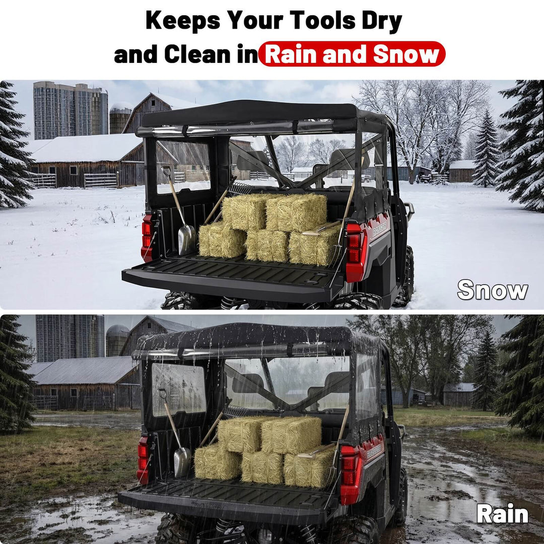 Ranger xp 1000 soft cargo camper bed cover rack keep tools dry and clean