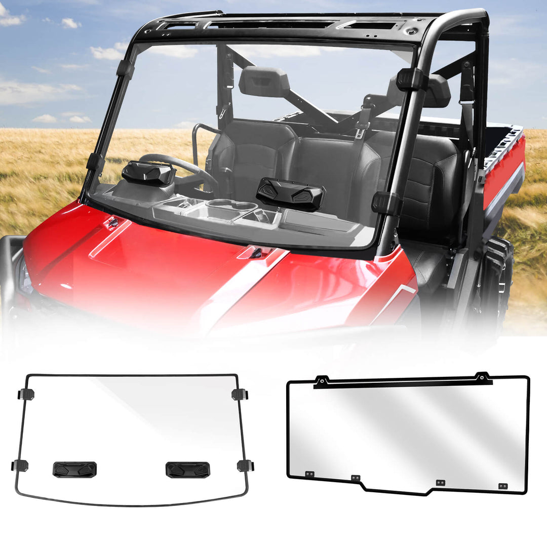 StarknightMT ranger crew xp 1000 vented front and rear windshield