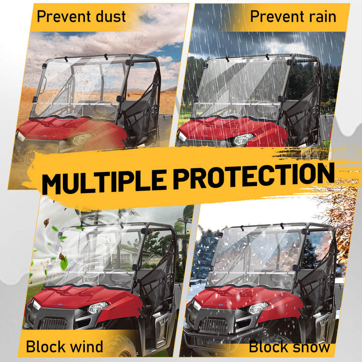 ranger midsize 400 windshield prevent dust and rain
