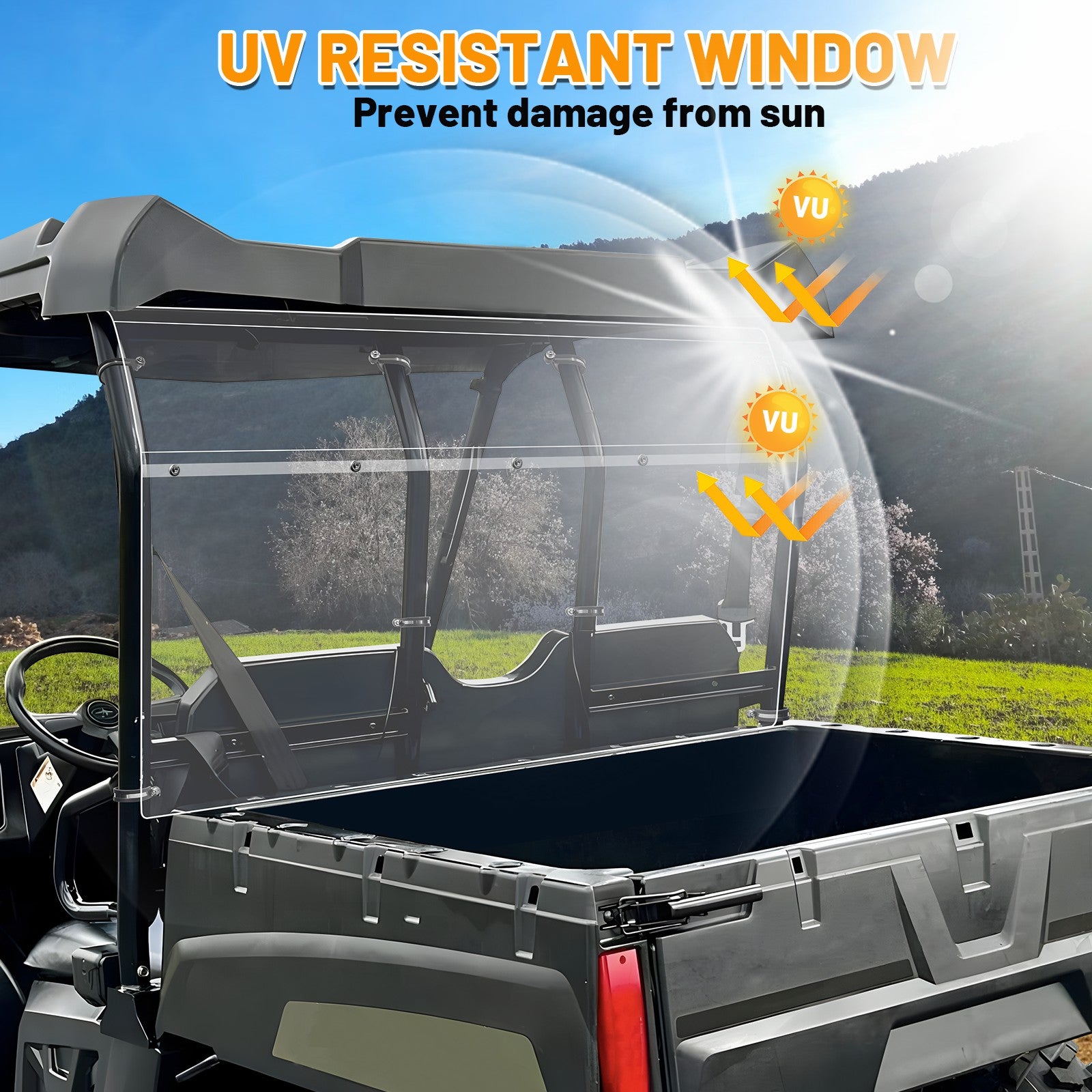 ranger midsize rear windshield UV resistant