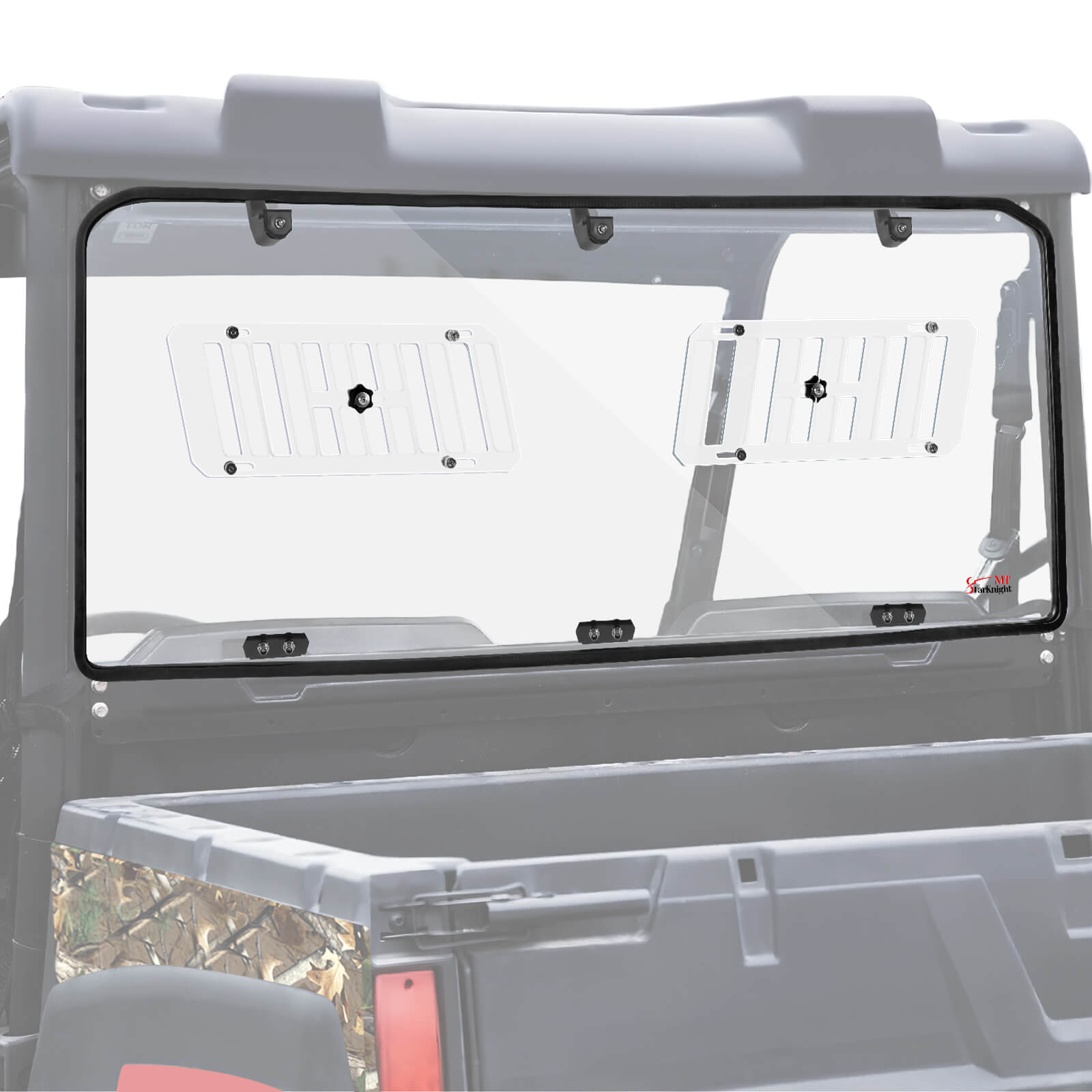Polaris Ranger Midsize 570/500 Vented Rear Windshield – StarknightMT