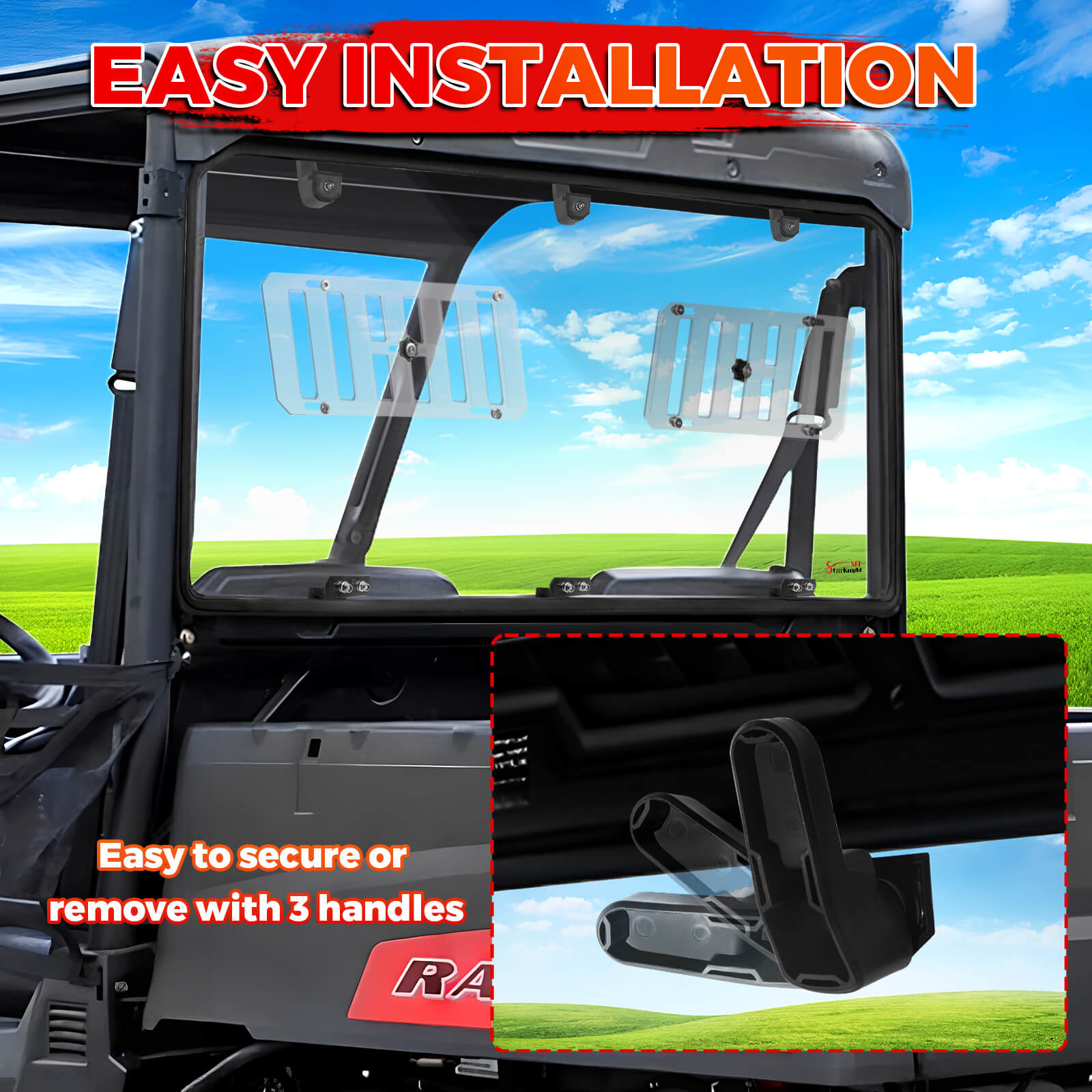 easy to install the ranger midsize vented rear windshield