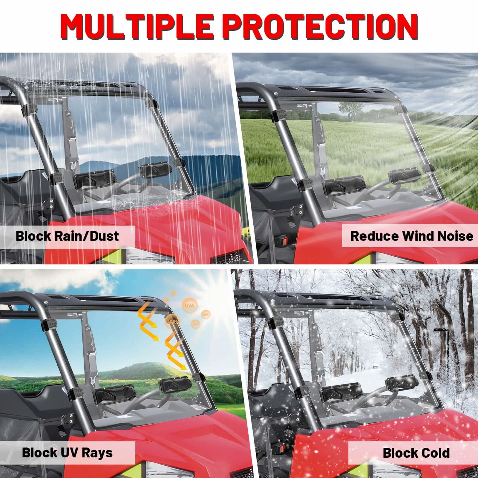 multiple protection of ranger midsize windshield