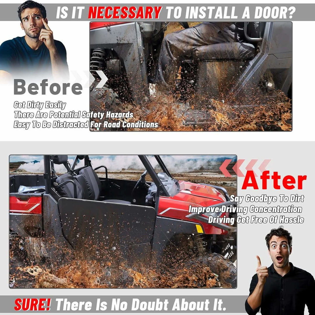 say goodbye to dirt after install the ranger half door