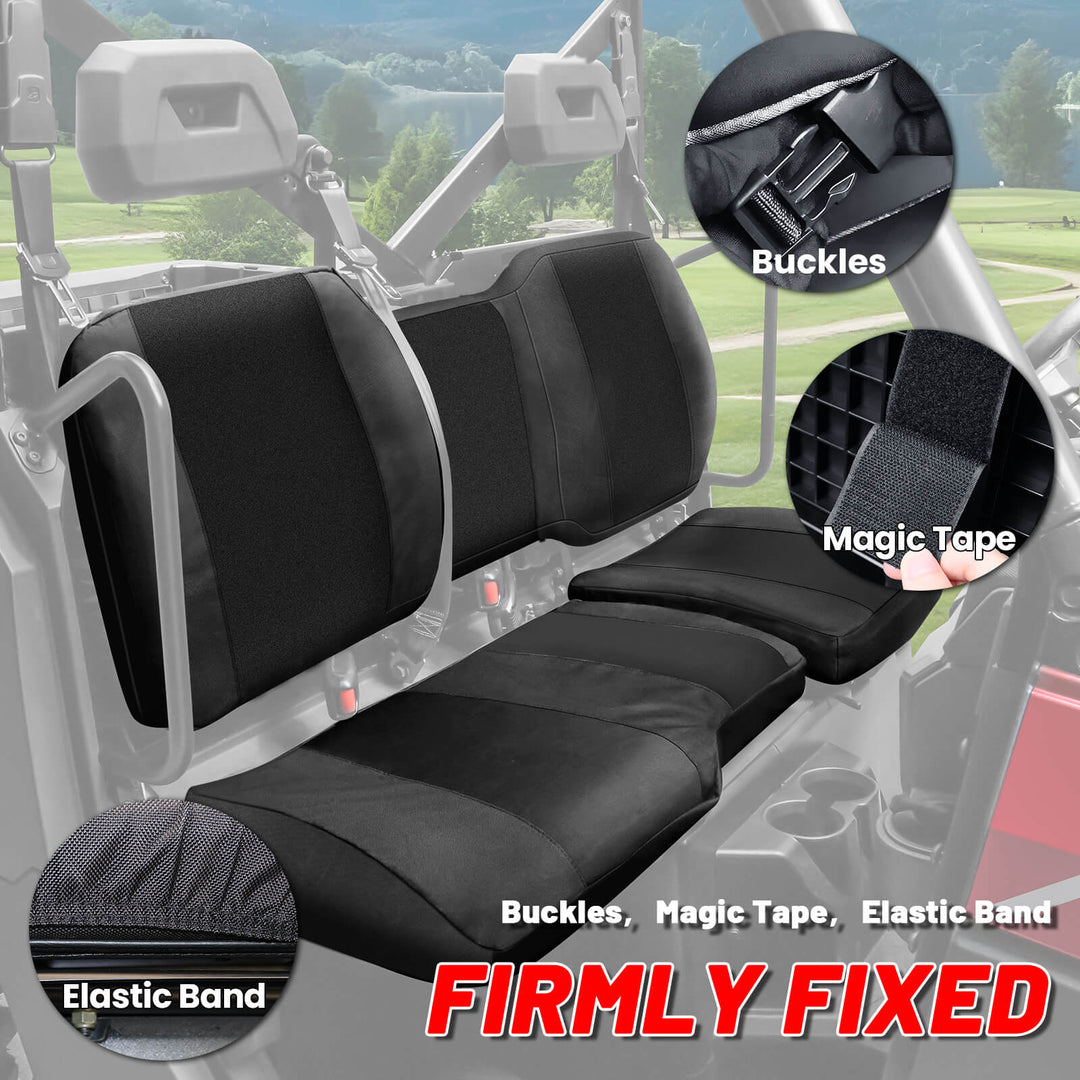 Polaris Ranger 1000 black seat cover detail feature