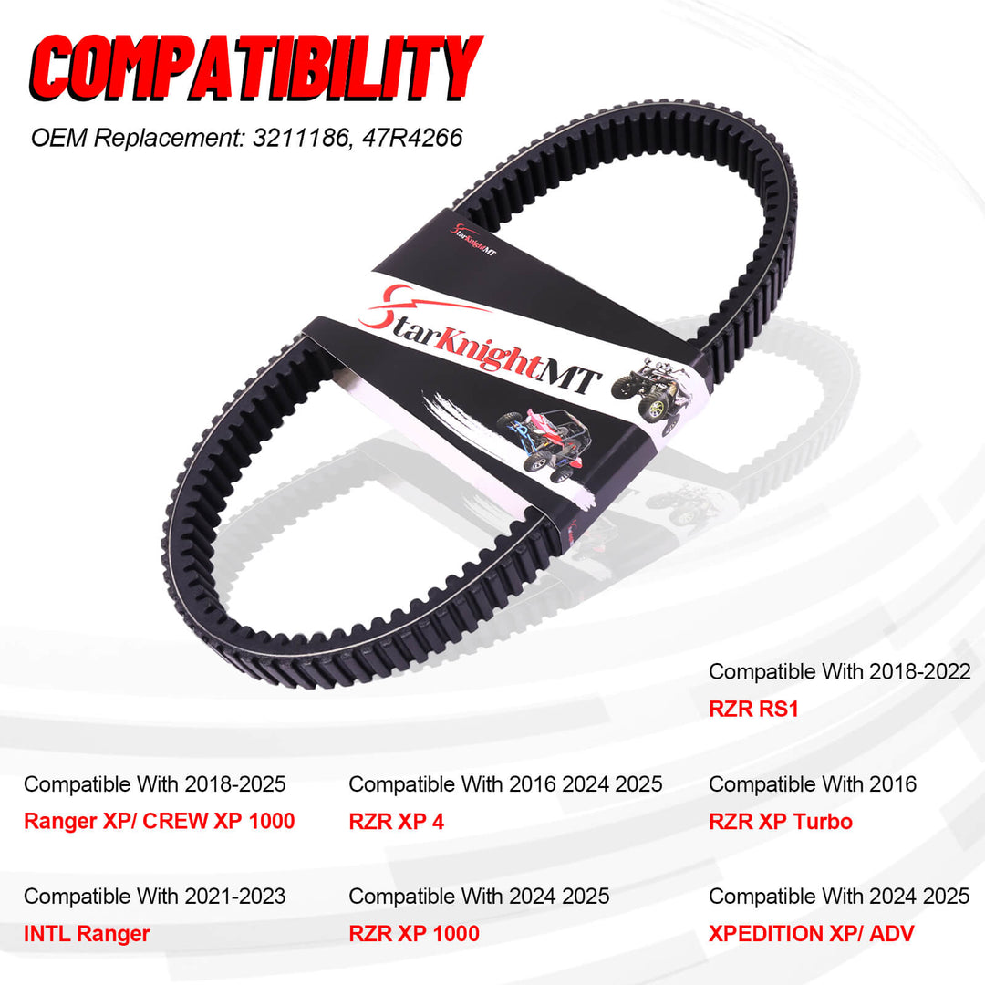 polaris ranger drive belt fitment
