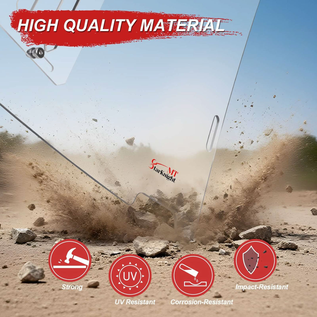 High quality material of Polaris ranger sliding windshield