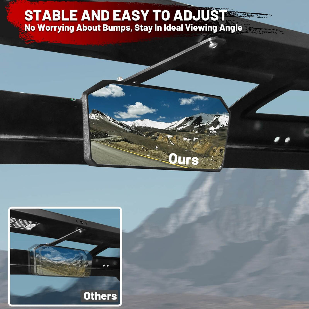 stable and easy to adjust ranger center rearview mirror