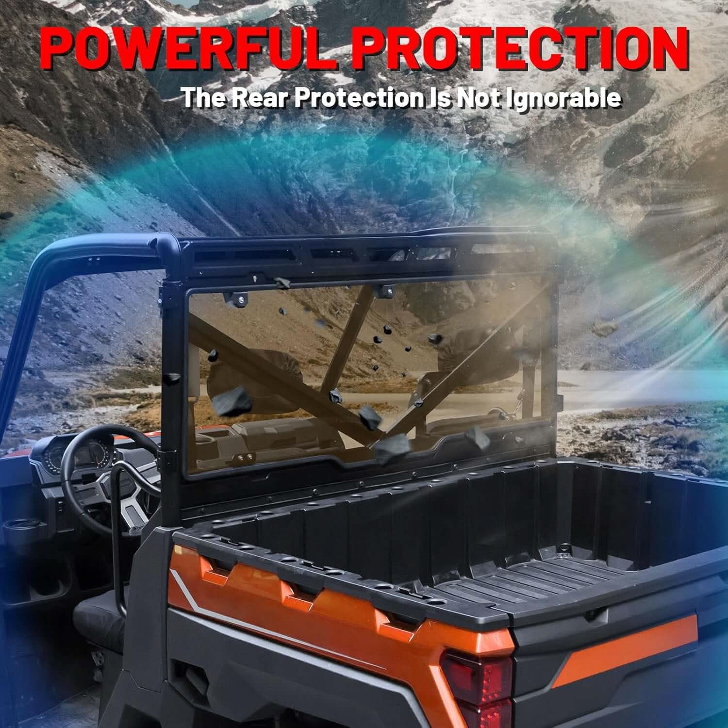 Polaris Ranger 1000 Rear Tint Windshield – StarknightMT