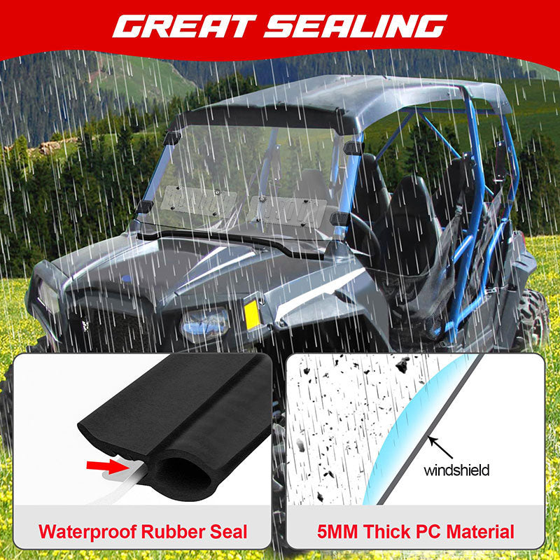 great sealing of the rzr 800 vented windshield